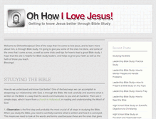 Tablet Screenshot of ohhowilovejesus.com